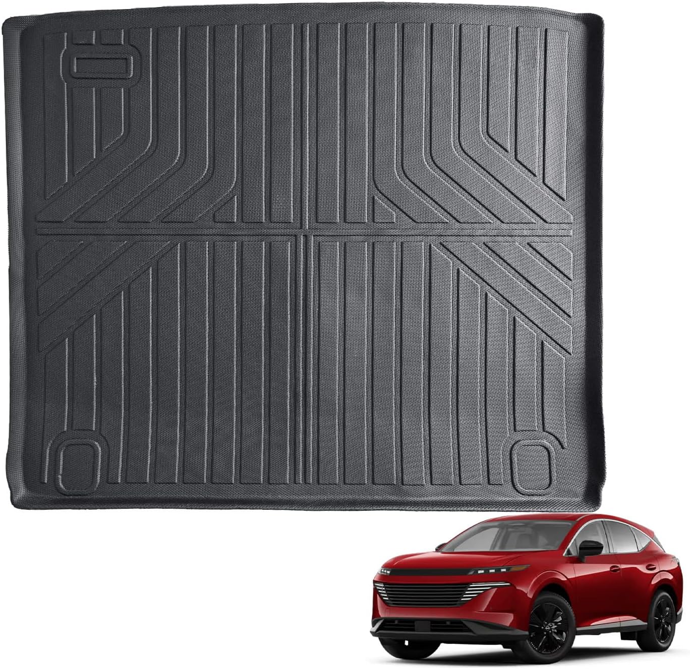 Auxko All Weather Cargo Mat Fit for Nissan Murano 2025 TPE Liners Accessories Guard Odorless Anti-Slip Trunk Liner for 2025 Nissan Murano