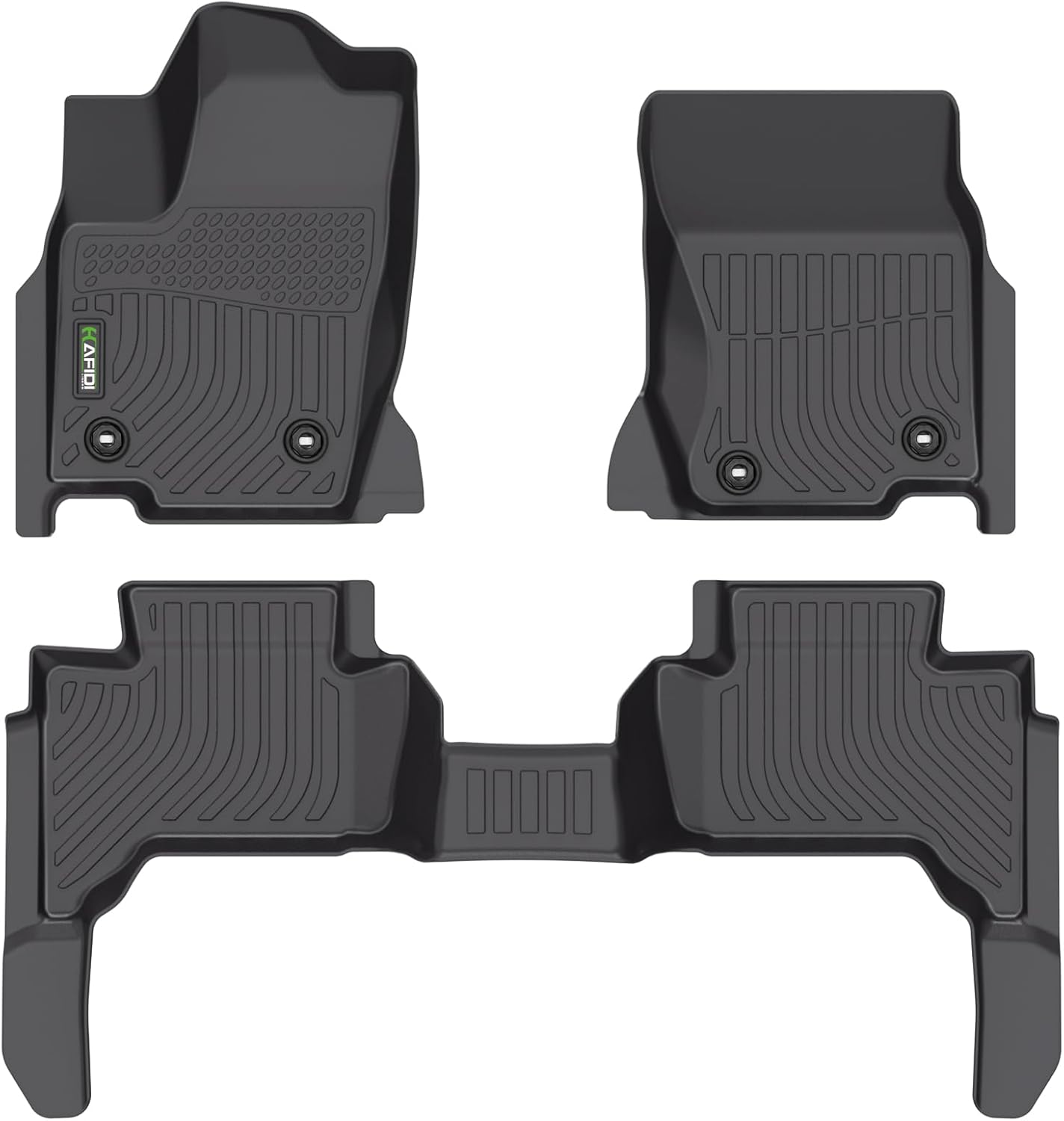 HAFIDI Floor Mats Fit for 2024 2025 Lexus GX550 (5 Seat) All Weather Protection TPE Car Floor Liners, Fits 1st & 2nd Row Full Set Custom Accessories, Black