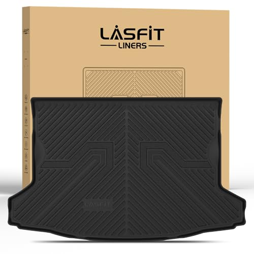 LASFIT Cargo Mat for Subaru Crosstrek 2016-2017/XV Crosstrek 2013-2015/Impreza 2012-2016(Impreza not fit Seden),All Weather TPE Custom Fit Easy Clean Durable Trunk Mat for Subaru Cargo Liner,Black