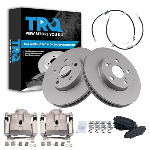 TRQ Semi-Metallic Kit w/Calipers (Prius/CT200h)