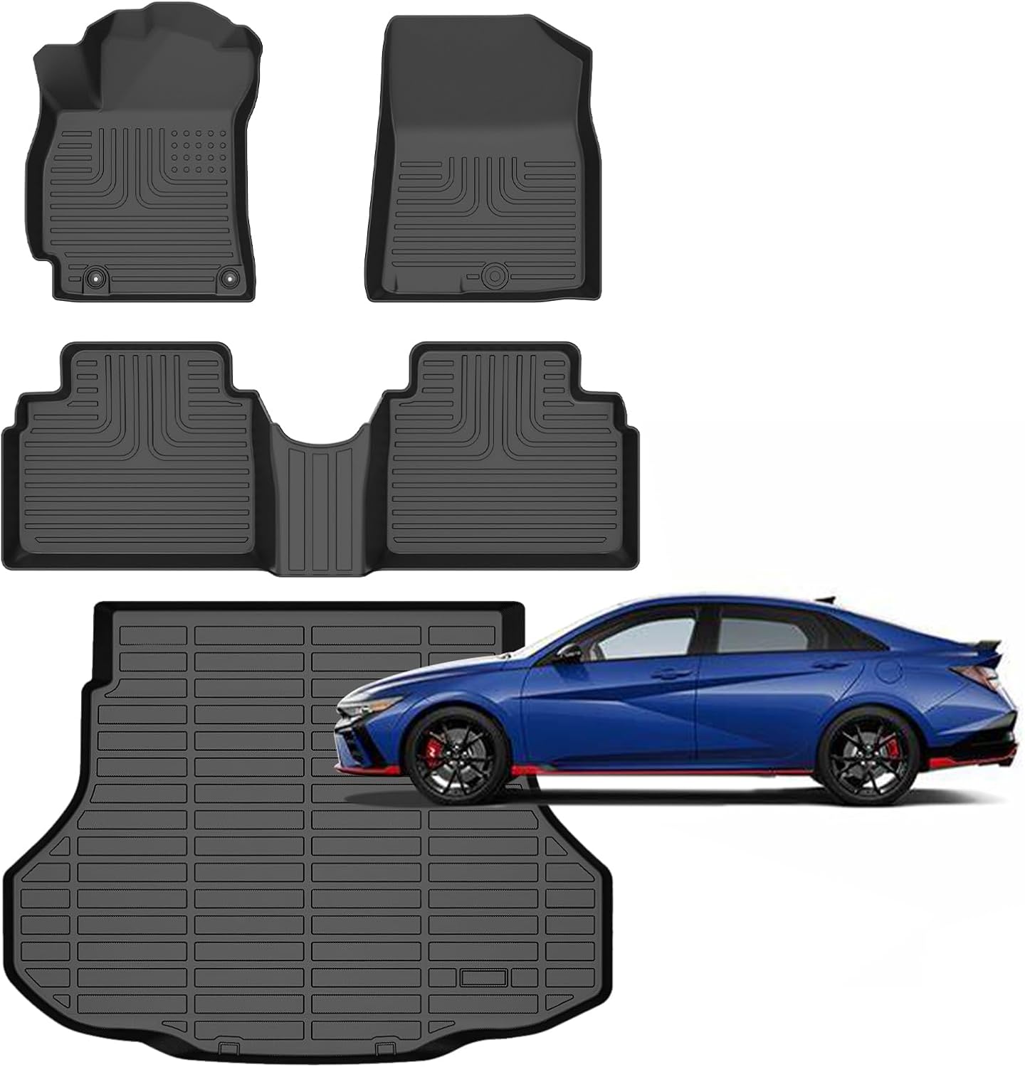 for Hyundai Elantra & Elantra N Floor Mats 2021-2025 (Not for Hybrid) - Norand