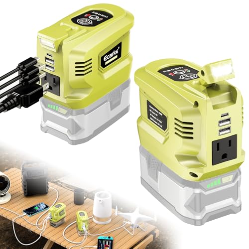 Power Inverter Compatible with Ryobi 18V Battery (Ecarke)