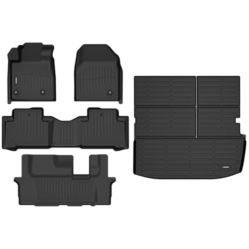 ANBINGO Floor Mats Fit for Honda Pilot 2009-2015 All Weather Car Mats Rug for Pilot TPE Rug Mat for Honda Pilot Rubber Trunk Liner Carpet for Pilot Automotive Accessories for Pilot