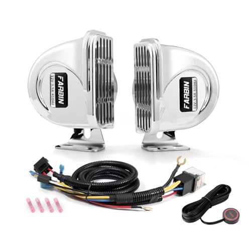 FARBIN Boat Horn Stainless Steel Waterproof Horn
