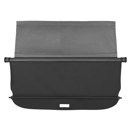 Powerty Cargo Cover for 2019-2025 Toyota RAV4 Accessories(with Storage Net), Trunk Cover Retractable Trunk Shielding Shade Cargo Luggage Cover No Gap(Canavas Texture)