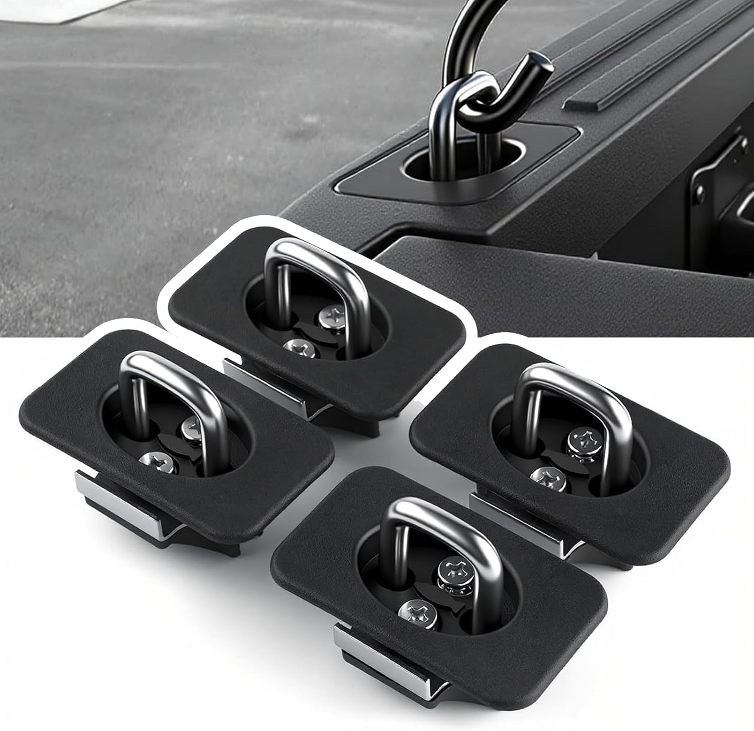 RVgolf 4PCS Ford Truck Bed Tie Down Anchors