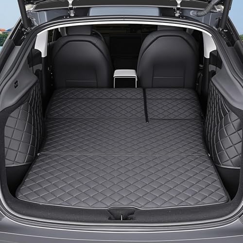 Topfit for New Tesla Model Y Trunk Mats Cargo Liner Waterproof Dog Car Seat Covers Protector All-Weather Rear Floor Mat for Tesla Model Y (Juniper) Accessories 2025-2026