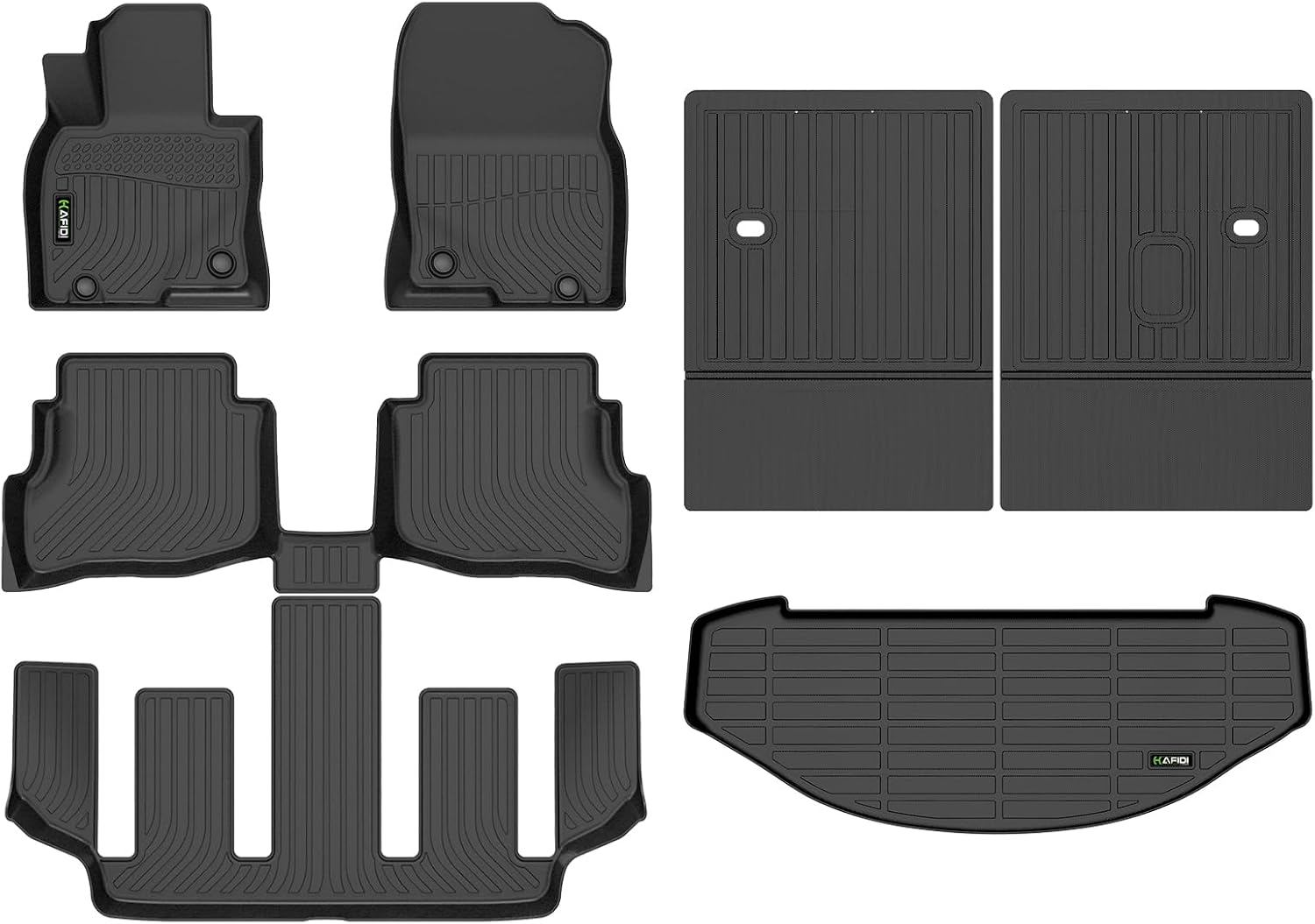 HAFIDI Floor Mats & Cargo Liner & Seatback Cargo Set Fit for 2016-2023 Mazda CX9