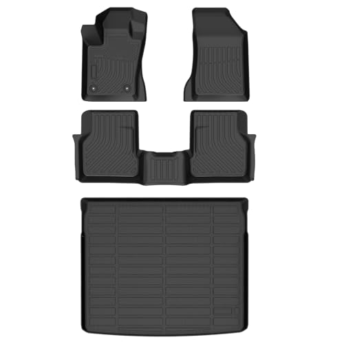 Floor Mats & Cargo Liner for Dodge Hornet 2023-2025, All Weather Automotive TPE Floor Liners Set Waterproof Accessories Black