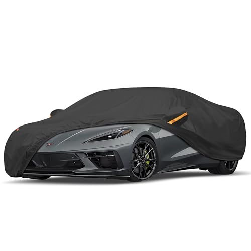 UV Protection Car Cover Windproof Dustproof Scratch Resistant Outdoor Universal Full Car Covers (5-Coupe Car Cover, C1- Fit Coupe/Cabrio-Length Up to 166 inch)