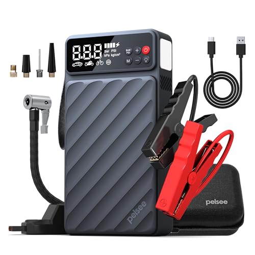 Pelsee 3500A Jump Starter with Air Compressor