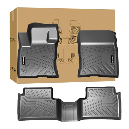 Floor Mats & Trunk Mat for 2021-2024 2025 Ford Bronco Sport Only Fit Sport Version(Non Hybrid) TPE All Weather Protection 2 Rows Car Floor Liners